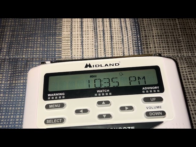 Midland WR120EZ NOAA Weather Alert Radio Loud Beep for Bad Reception
