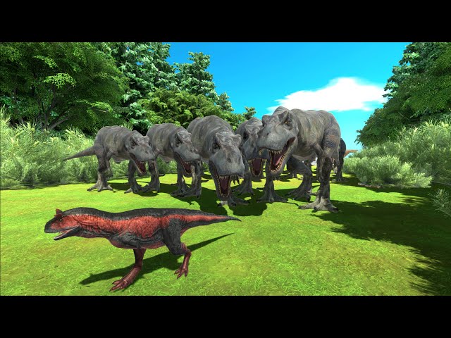 [T-Rex Fores] Run Away from Tyrannosaurus - Animal Revolt Battle Simulator