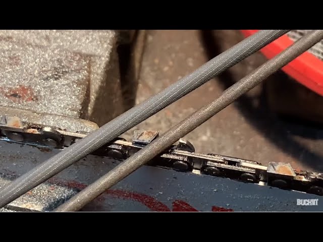 How to sharpen a small chainsaw. (What file to use).