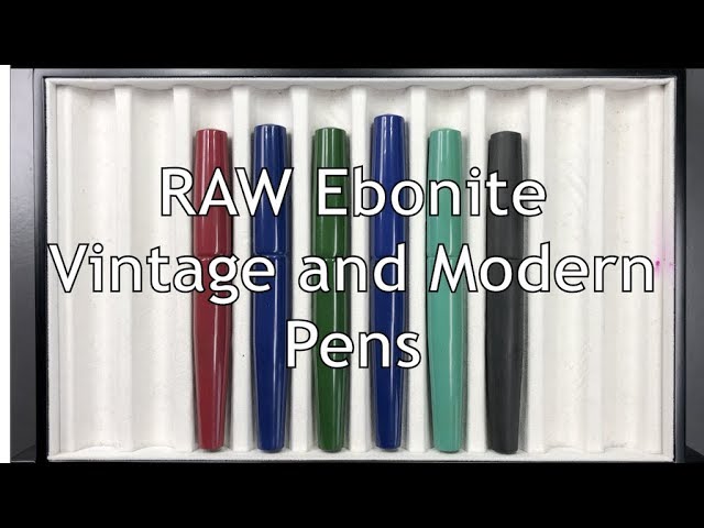 RAW Ebonite Music Nib Fountain Pens Unboxing and Review