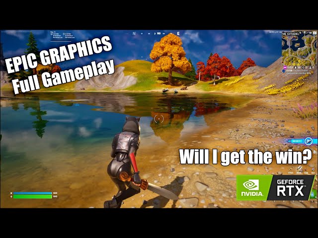 Fortnite Chapter 4 - Ultra Settings - Raytracing On - Full Gameplay - Will I Win?