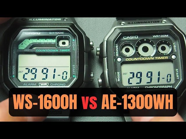 Casio WS-1600H Full Review: Features, Pros, Cons | WS1600H vs AE-1300WH Referee Timer Watch