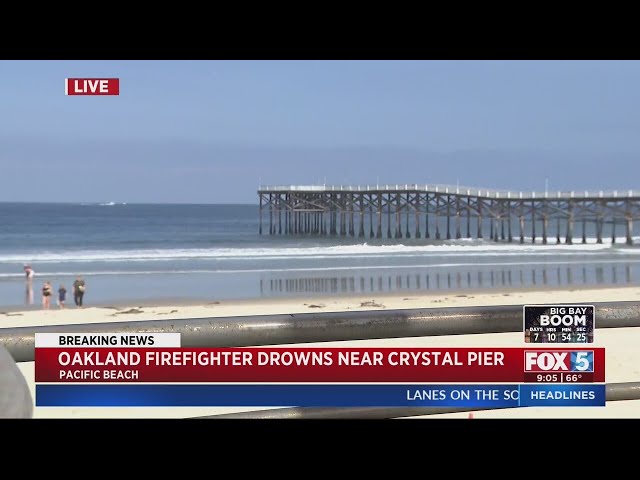 UPDATE: Oakland firefighter drowns near Crystal Pier