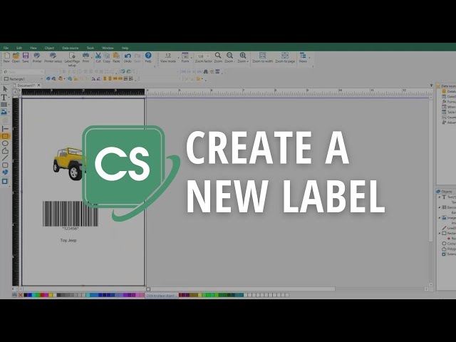 How to Create a New Label with CODESOFT