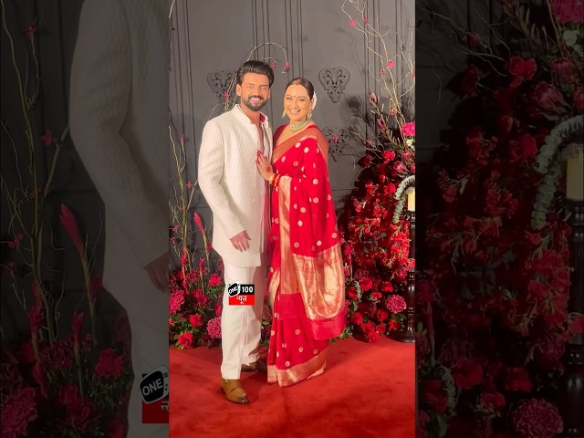 Sonakshi Sinha & Zaheer Iqbal makes FIRST public appearance as newlyweds, Actress flaunts Sindoor