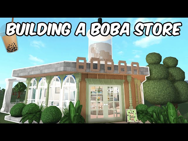 BUILDING a BOBA STORE in BLOXBURG