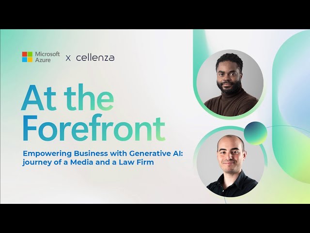 [REPLAY] Empowering Business with Generative AI: journey of a Media and a Law Firm 🚀