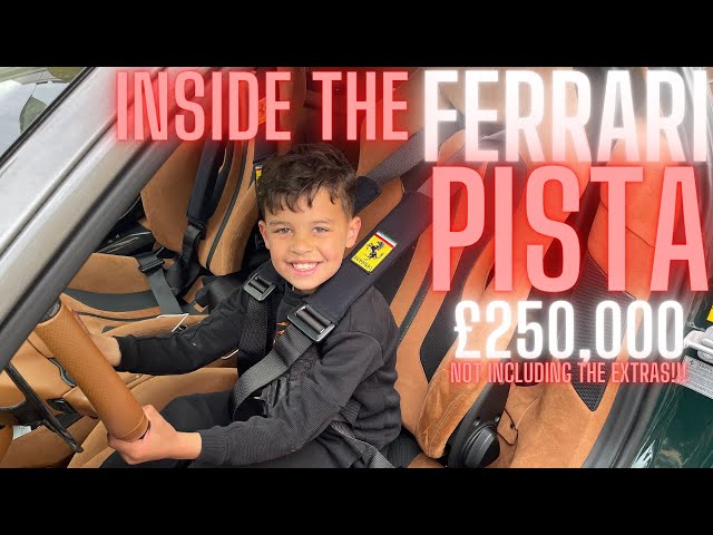 The Ferrari Pista interior!