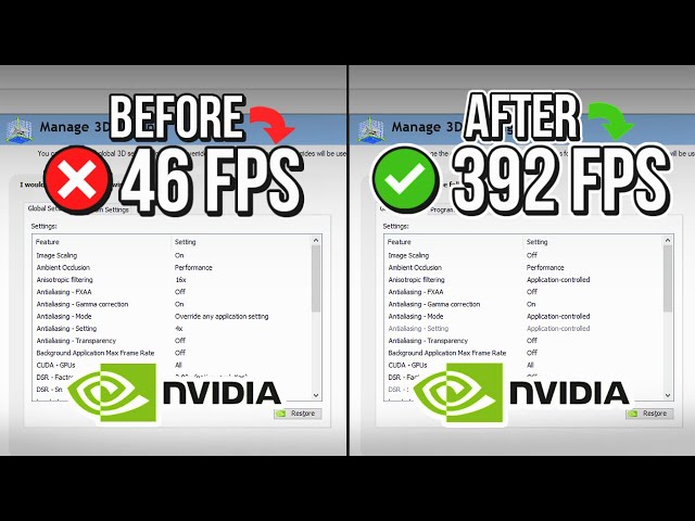 🔧 NVIDIA CONTROL PANEL: BEST SETTINGS TO BOOST FPS FOR GAMING 🔥 | Optimize NVIDIA ✔️