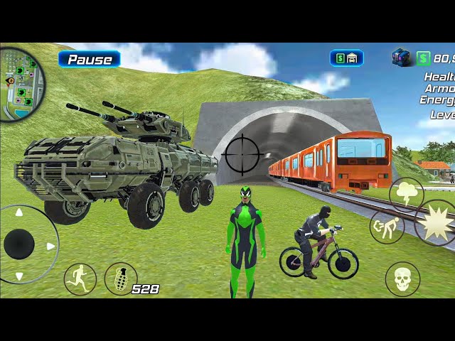 Rope Frog Ninja Hero Vegas Crime Simulator Driving New Army Tank - Android Gameplay