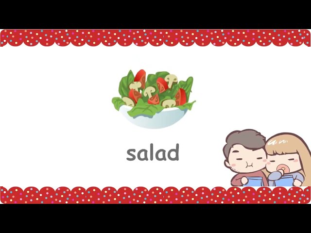 Learn Food Vocabulary | Learn Food Names | Talking Flashcards |