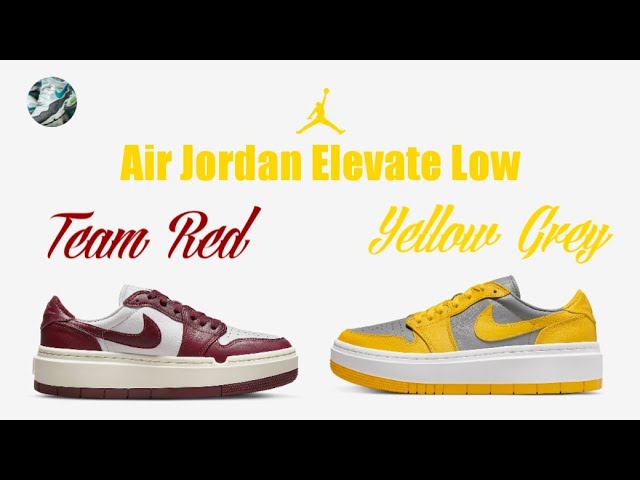 Air Jordan Elevate Low / Team Red / Yellow Grey