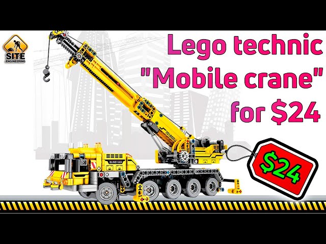 Review of LEGO Technic MOC set "MOBILE CRANE" for 24$ from Aliexpress