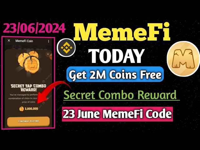 memefi 2M Coin combo || 21 June memefi Secret Combo
