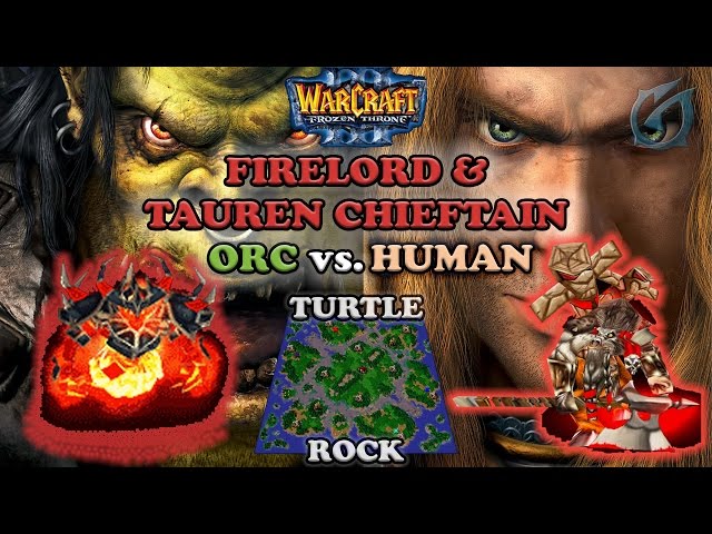 Grubby | Warcraft 3 The Frozen Throne | Orc vs. Human - Firelord and TC - Turtle Rock