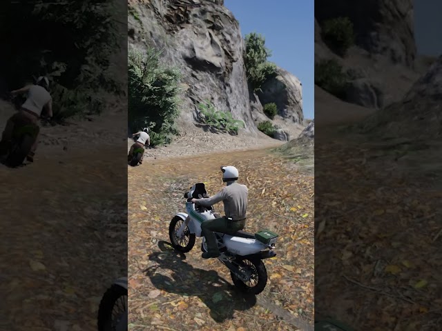 Dirt bike chase in the canyon - LSPDFR #grandtheftauto