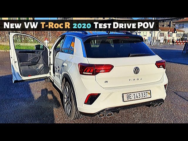 New VW T-ROC R Test Drive 2020 POV l 300 HP l Great City SUV