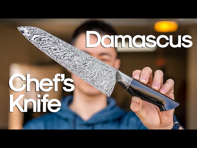 Making a Firestorm Damascus Chef's Knife