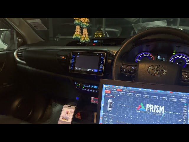 Toyota REVO ชุดลำโพงAlpine full set + DSP Amp 10ch PRISM ใช้คุมระบบเสียงทั้งคัน👍