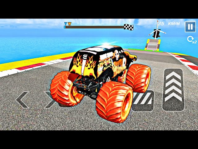 Monster Truck Ultra Mega Ramp Driving 😱 - Car Game - Ep-344