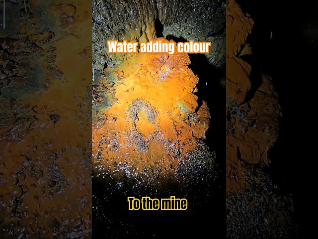 Water adds colour to the mine #shorts #mines #abandonded #formation #history #uk #minerals #mining