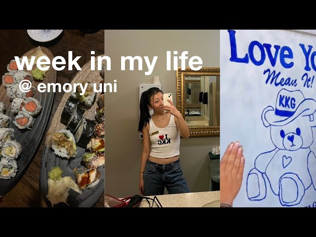 emory uni week in my life | sorority recruitment + first days of class