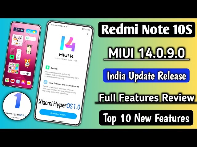 OMG Redmi Note 10S MIUI 14.0.9.0, India New Update Released,Full Features Review,Top 10 New Features