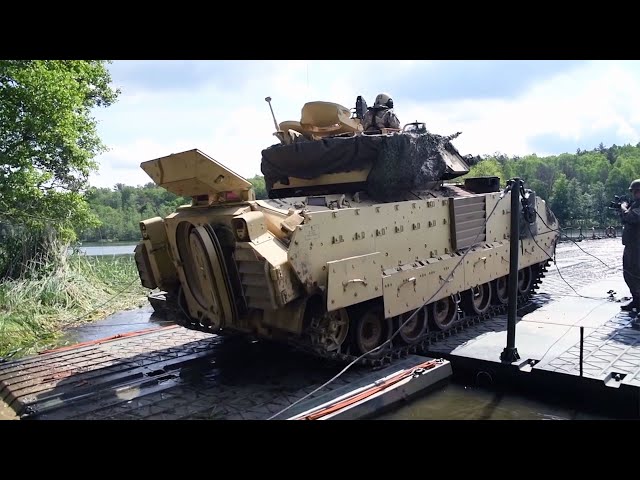 Defender Europe 20 Plus - U.S. Army and the Polish Ministry of Defense Bridge Floating Training