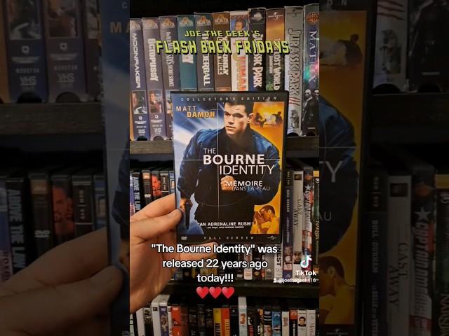 Happy anniversary to the 2001 action spy thriller film #TheBourneIdentity #dvdcollector #shorts