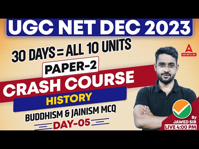 UGC NET History Buddhism & Jainism Class #5 | UGC NET History By Jawed Sir
