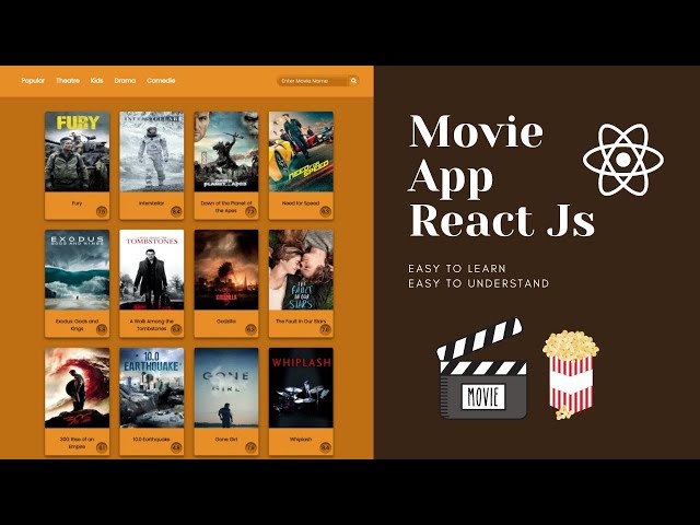 Movie App using React Js| TMDB Api | Hooks in react |useState(),useEffect() for beginners.