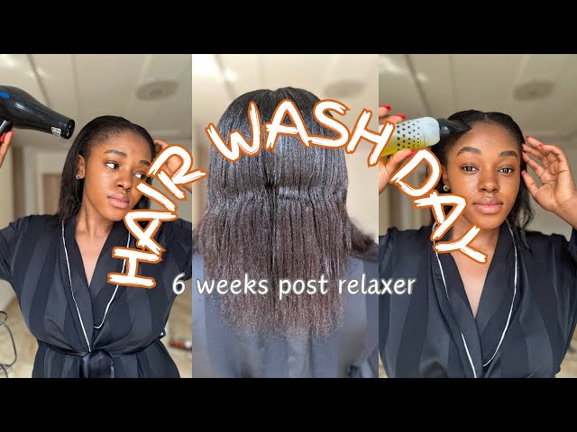 RELAXED HAIR WASH DAY: How I wash my hair as a relaxed hair girl