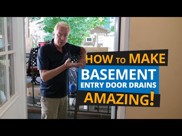 Installing Basement Door Drains to Drainage System