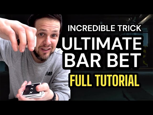 Learn the ULTIMATE BAR BET (Tutorial) Incredible NO SET UP Card Trick REVEALED!