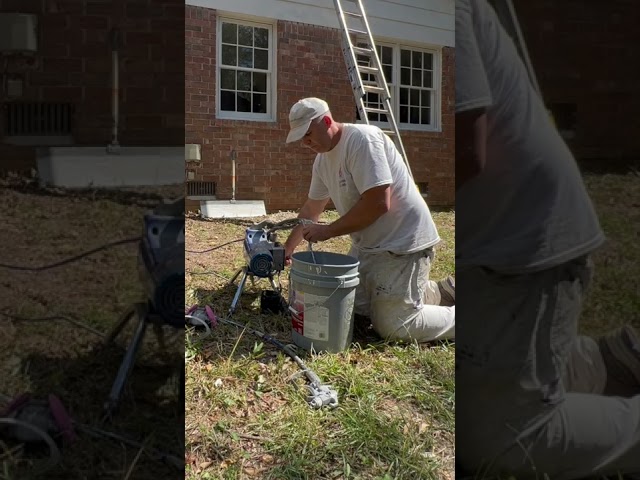 HOW TO SETUP Airless Paint Sprayer 👍 #shorts #exteriorpainting #painter