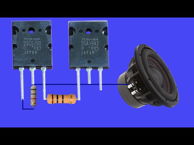 Simple Ultra Subwoofer Power Heavy Bass Amplifier Using 2SC5200 Transistor