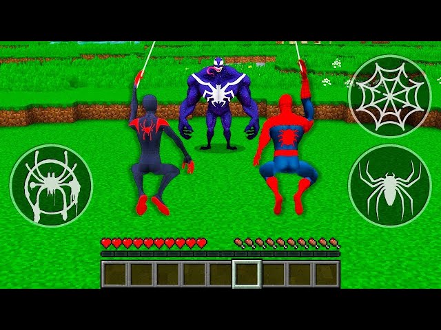 HOW TO PLAY SUPERHEROES SPIDER MAN vs VENOM vs MILES MORALES in Minecraft Compilation #minecraft