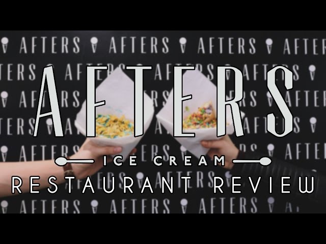 Restaurant Review || Afters Ice Cream