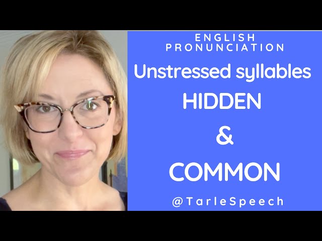 How to pronounce unstressed syllables in HIDDEN & COMMON - American English Pronunciation Lesson