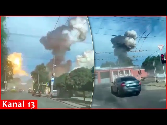 The moment Dnipro is hit by an "Iskander" missile - Large-scale destruction occurs