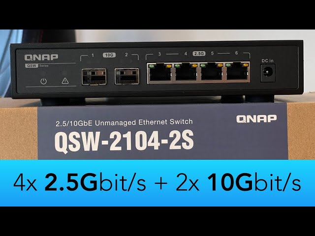 2.5GbE und SFP+ in einem Switch - QNAP QSW-2104-2S im Test