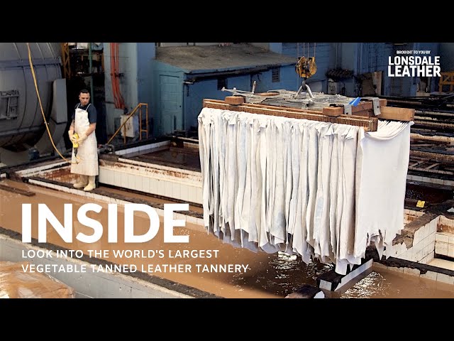 This tannery makes OVER 1 MILLION HIDES A YEAR!!