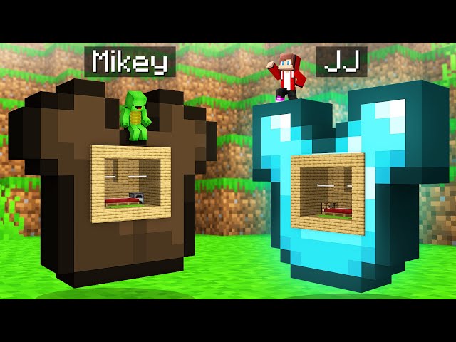 JJ and Mikey Found House inside BIG Chestplate : DIAMOND vs LEATHER in Minecraft Maizen!