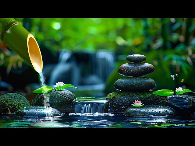 Tranquil Water Fountain Sounds 🎶 Soothing Piano Music for Calm Mind and Better Sleep