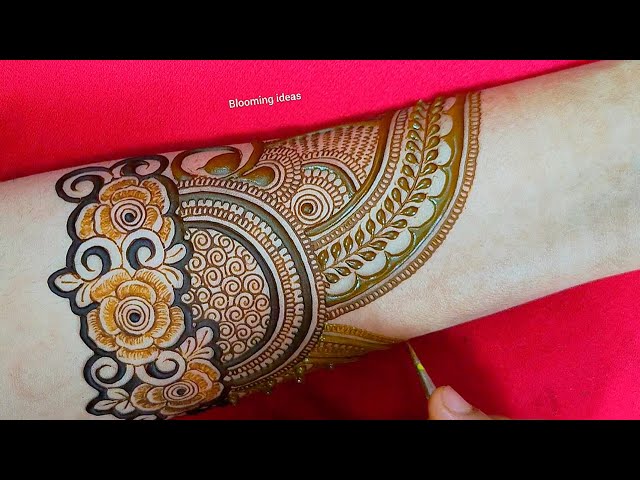 Full hand bridal mehndi design // Latest gorgeous henna design // Unique floral mehndi art // Henna
