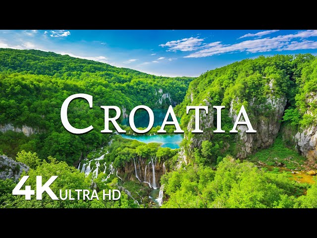 FLYING OVER CROATIA (4K UHD) - Calming Music With Beautiful Nature Videos - 4K Video UHD