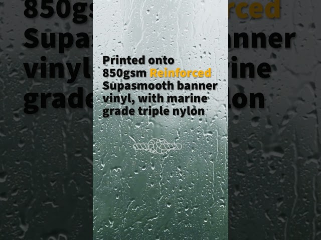 BannerSaver™ brackets withstand stormy weather  #signagesolutions #outdoorsignage #flagpolebanner