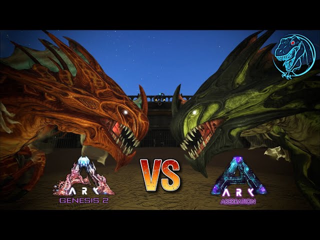 Genesis 2 R-Reaper King vs. Normal Reaper King | ARK Dino Short Fight 🦎