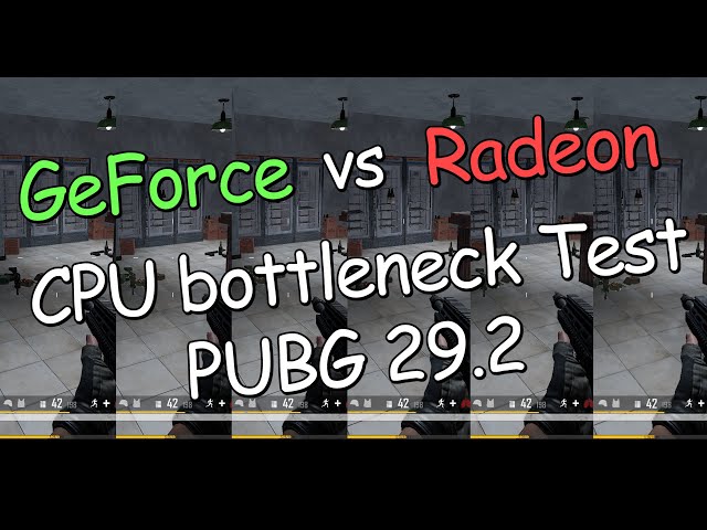 GeForce vs Radeon, CPU-зависимый тест [PUBG 29.2]