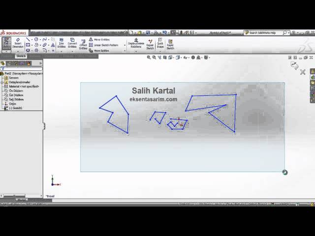 4 Solidworks 2013 Eğitim - Sketch Açma Yöntemleri